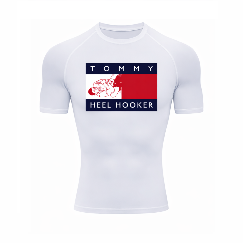 Tommy Heelhooker – White Rashguard